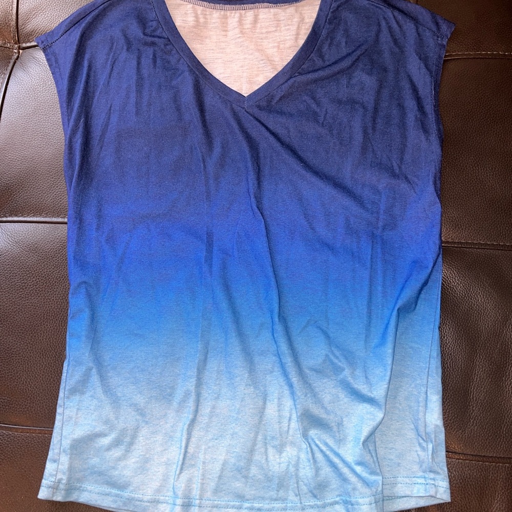 Blue Gradient Women's Top